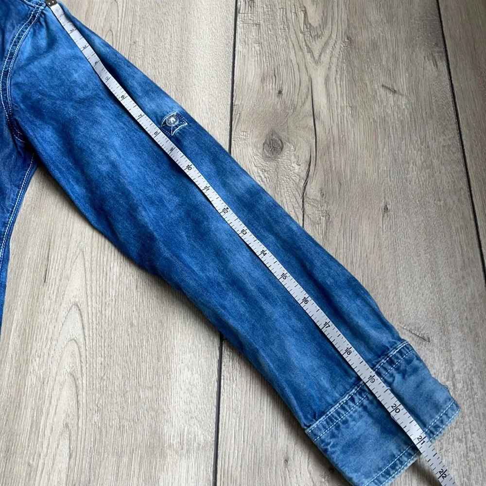 Justice Girl Denim Blouse Size 12